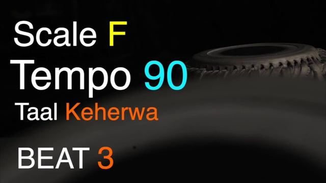 Gazal style Keherwa | Taal 03 | Scale F | Tempo 90 | Keharwa Taal | Tabla For Practice vocal