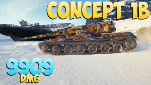 Concept 1B - 6 Фрагов 9.9K Урона - Памятный! - Мир Танков