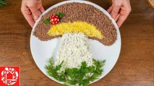 МЫ просто ОБОЖАЕМ ЭТОТ САЛАТ! Безумно вкусный и красивый!
