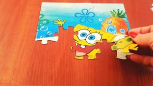 Губка Боб Квадратные Штаны.Собираем пазл Спанч Боб.SPONGE BOB