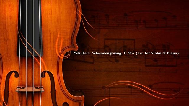 Schubert: Schwanengesang, D. 957 ("Swan Song"), arr. for Violin & Piano смотреть онлайн