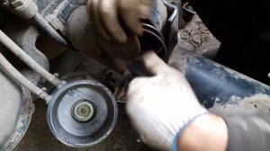 САМОСВАЛЬНЫЙ ПОЛУПРИЦЕП ТОНАР9523. УТЕЧКА ВОЗДУХА!!!ЗАМЕНА ДИАФРАГМЫ НА ЭНЕРГОАККУМУЛЯТОРЕ ПО МЕСТУ!