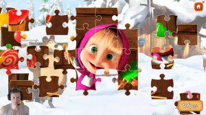 Маша и Медведь - Пазл "Маша и Конфеты"