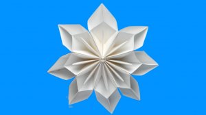 ОБЪЕМНАЯ СНЕЖИНКА ИЗ БУМАГИ ❄️быстро и просто ❄️