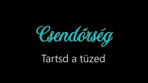 Csendőrség ¦ Tartsd a tüzed (hivatalos audió)