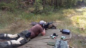 Сайга 12 Alpha стрельба на 100м