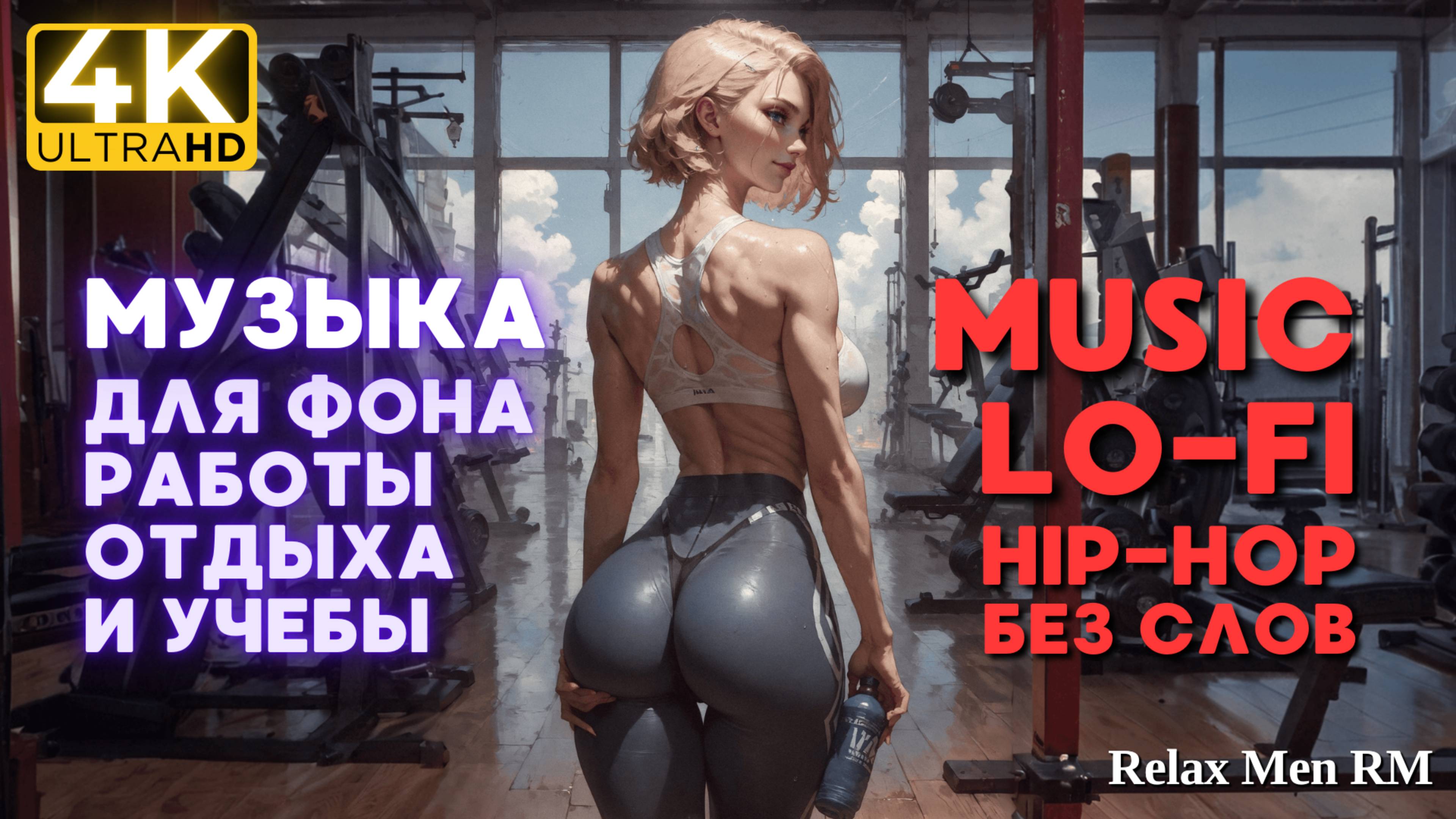 4К Музыка для работы, учебы и отдыха - Lofi hip-hop музыка без слов