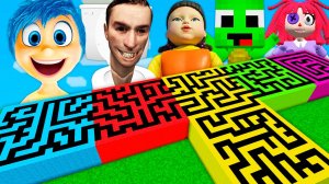 МЕГА ЛАБИРИНТЫ ГОЛОВОЛОМКА КУКЛА ИГРА В КАЛЬМАРА ГОЛОВОЛОМКА 2 МАЙКИ СКИБИДИ ТУАЛЕТ В МАЙНКРАФТ
