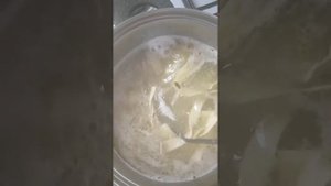 Суп лапша с кониной.