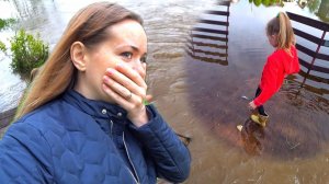 ВЛОГ Затопило участки! Последствия ливней в подмосковье! Разлившаяся река 3-4 июня 2020