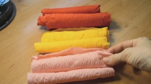 DIY Как сделать гофрированную бумагу. Быстрый способ! \ Crepe paper