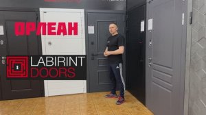 Входная дверь ОРЛЕАН с Панелью - Белый софт Лабиринт