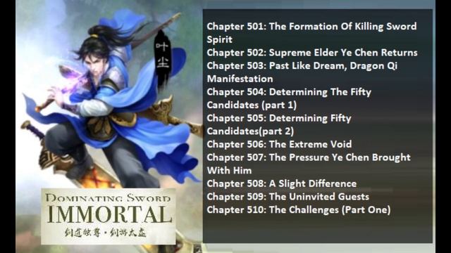 Chapters 501-510 Dominating Sword Immortal смотреть онлайн