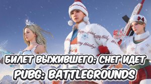 ОБЗОР БИЛЕТА ВЫЖИВШЕГО СНЕГ ИДЕТ В PUBG: BATTLEGROUNDS 33.1