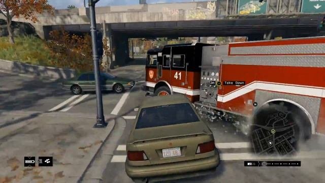 Let's Play Watch Dogs Blind Episode 25, OP FIRETRUCK!