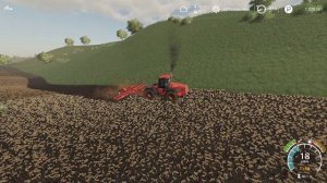 FS19     СПК   Гридино #136     Новое  поле  и  новый  трактор .       карта  село  Ягодное .