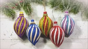 Новогодние игрушки из фоамирана! Поделки своими руками!