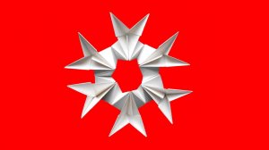 Снежинка из бумаги своими руками Новогодние поделки  оригами