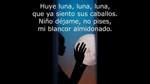 Poema "Romance de la luna" de Federico García Lorca