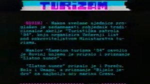 Основная заставка, телетекст, гимн и конец эфира (HRT 2 Хорватия, 18.09.1994)