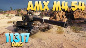 AMX M4 54 - 5 Фрагов 11.3K Урона - Напряженный! - Мир Танков