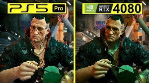 Cyberpunk 2077 PS5 Pro (Pre-Patch) vs PC RTX 4080 Сравнение графики в режиме Трассировки лучей