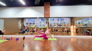 Тренировка 3 сезон 2 с Любовью Жуковской. свободные веса, перевернутые позы