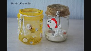DIY Летний декор. Ваза из подручных материалов своими руками
