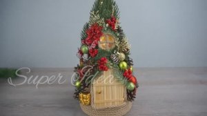 Сказочная елка с подсветкой внутри! Поделки своими руками!