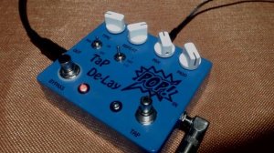 Pop Effects custom tap tempo delay pedal