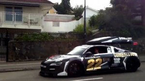 Jon Olsson and his 2012 Audi R8 PPI Razor GTR spotted in Båstad