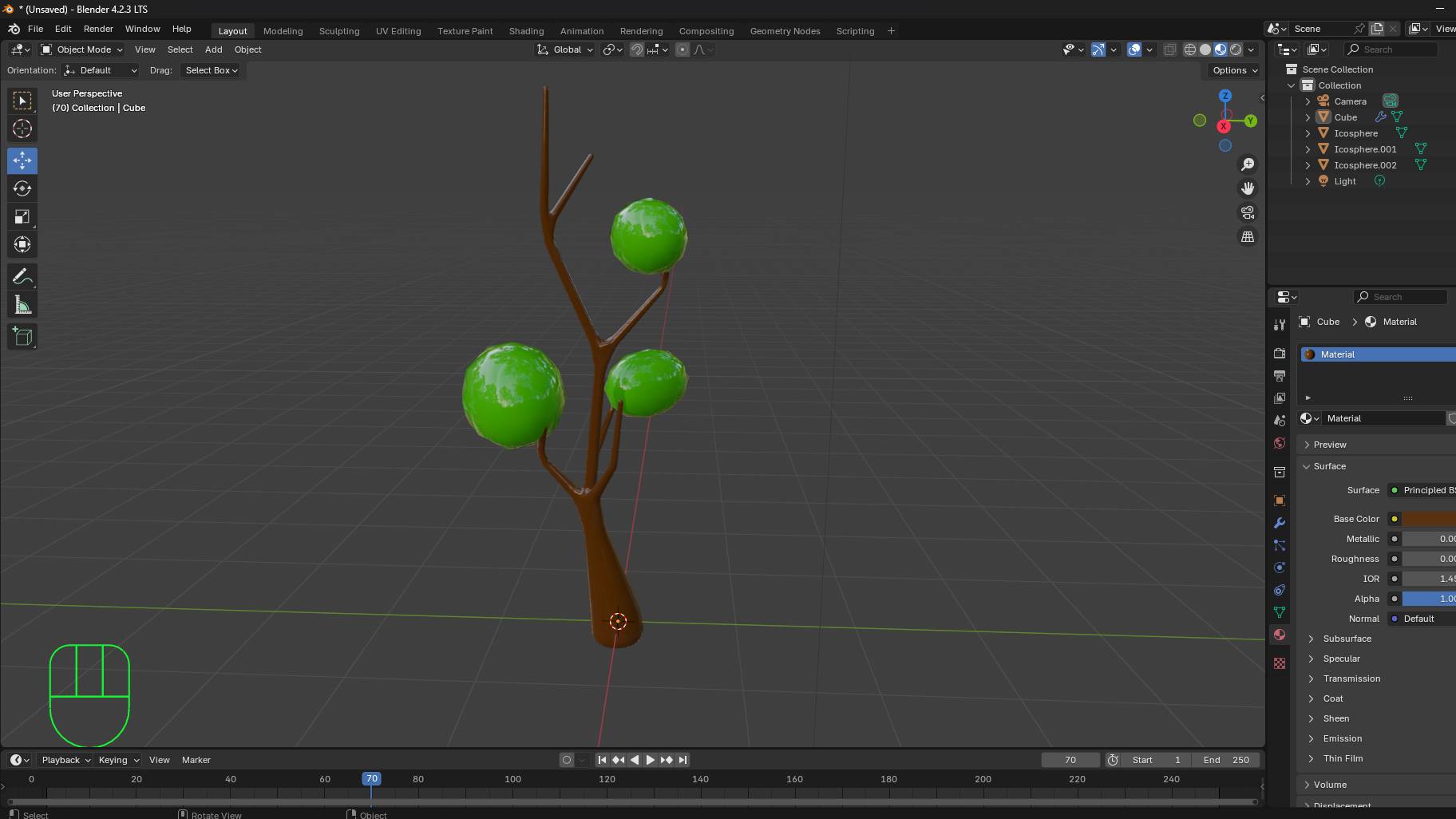 Моделирование дерева в Blender смотреть онлайн