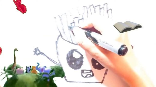 How to draw French Fries Easy / Как нарисовать Картофель Фри