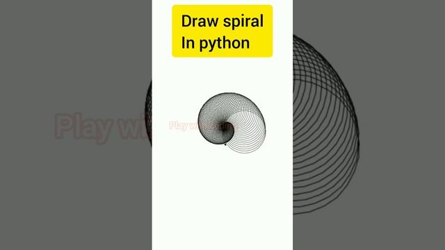 Spiral in python turtle #codingstatus #pythonforbeginners
