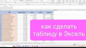 Как сделать таблицу в Эксель простыми словами. Excel для начинающих