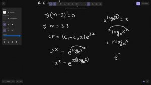 Solve: (D²-6D+9)y= 2^x