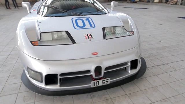 The new Bugatti EB110 Design in Buggati Center