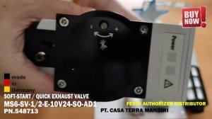 FESTO SOFT START/QUICK EXHAUST VALVE MS6-SV-1/2-E-10V24-SO-AD1-MP1 PN.548713