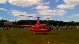 Запуск вертолета Robinson R-44, EW-348LH