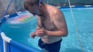 Ремонт бассейна Intex без слива воды.