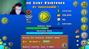 СТРИМ!!!THE LOST EXISTENCE!!!GEOMETRY DASH!!!