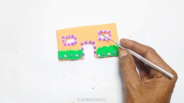 DIY!How to make polymer clay miniature house, hand pump,tree, kitchen set, swimming pool