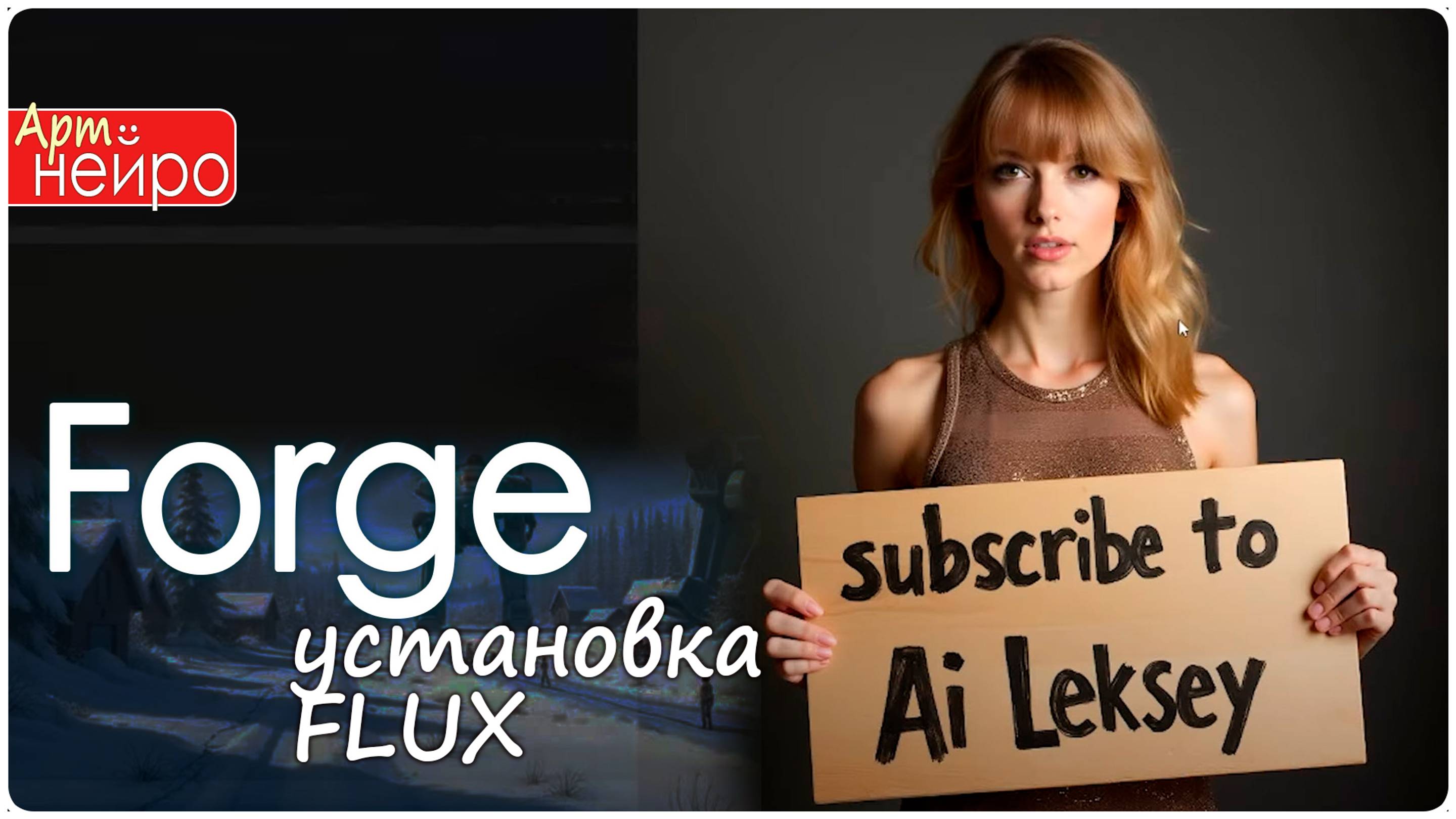 Легкая установка FLUX и forge, БЕСПЛАТНАЯ нейросеть_(20 авг. 2024)