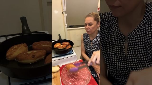 Пирожки с капустой 👍 #еда #семьяпаршаковых #люблюготовитьдома #рецепты #чтоприготовитьдлясемьи