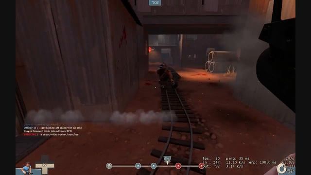 Team Fortress 2 - Hilarious glitch (Scout with Soldier weapons) смотреть онлайн