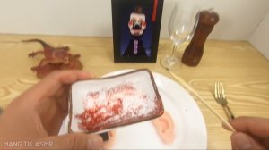 Eating SIREN HEAD ASMR | SCP-6789 |  Kluna Tik Style | mukbang eat SOUND |Mang Tik | 사이렌 헤드 먹어보기 먹방