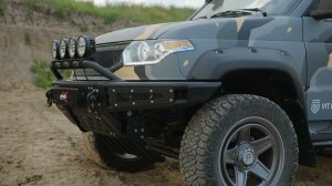 Установка защиты рулевых тяг BMS для УАЗ Патриот