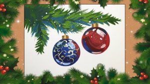 Новогодний рисунок гуашью. Рисование 5+