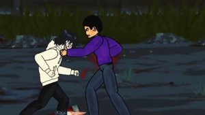 purple guy vs jeff the killer (АТ2) /рисунм мультфильмы 2/