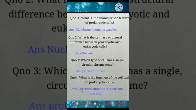 important prokaryotic and eukaryotic cell MCQ for neet #pw #magnetbrain#jee#iit #neet2023#motivatio
